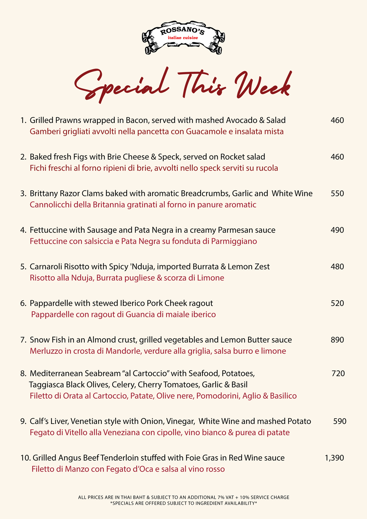 SPECIAL THIS WEEK